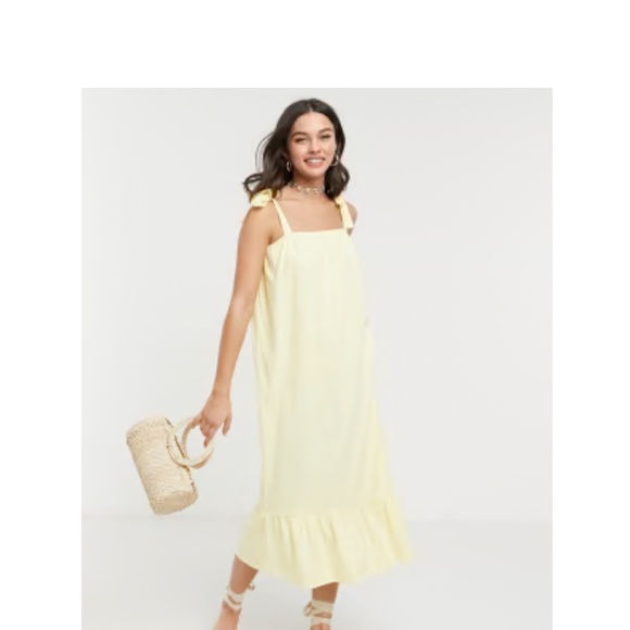 ASOS Dresses & Skirts - ASOS yellow  midi sun dress